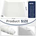 SmoothNovelty 2.1 Yards Diamond Quilted Vinyl Headliner Material 55 in Wide Faux Leather with Foam Backed 2" x 3" Diamonds Pattern Fabric for Car Furniture Upholstery(White)