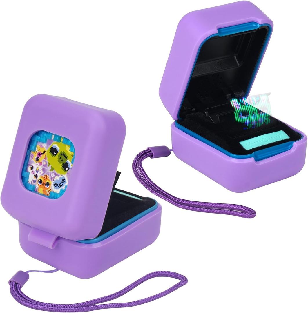 MGZNMTY Silicone Case for Bitzee Magicals Interactive Toy Digital Pet and Case, Protective Skin Cover for New Bitsy Electronic Virtual Pet (Purple)