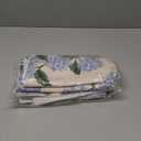 Blue Throw Pillow Covers 18x18 Inch 2 Pcs Blue Green Hydrangea Floral Outdoor Decor Pillow Covers Vintage Flower Spring Summer Seasonal Decorative Pillowcase Linen Cushion Cover for Couch Sofa