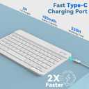 TQQ Keyboard Case for iPad Pro 13-inch (M5 2025 / M4 2024) - Magnetic Wireless Detachable Keyboard, Stand Folio Cover with Pencil Holder, Thin & Light Compatible with iPad Pro 13 (Blue)