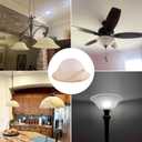 Alabaster Antique Glass Lamp Shade for Floor lamp12" Diameter x 5.1" HighPendant lamp ceiling fan light Floor Lamp Replacement Parts, Diameter 12inTall 5.1in