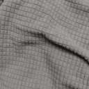 LA MEACK Couch Cushion Covers for Sectional Sofa L Shape Washable Separate Seat Chaise Couch Cover Stretch Sofa Slipcovers with 2 Pcs Pillowcases(2 Seater + 1 Chaise, Light Grey)