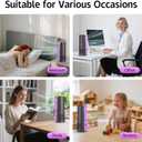 Desk Fan, 13 Inch Portable Bladeless Fan, Small Quiet Table Fan with 60Oscillating, 9 Speeds & 9H Timer, LED Display, Button Control, Easy to Clean, Personal Desktop Fan for Bedroom, Office