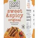 Good Earth Herbal & Black Tea, Sweet & Spicy, 18 Count Tea Bags (Pack of 6) (Packaging May Vary)