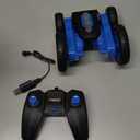 Force1 Tornado Blue LED Remote Control Car for Kids- Double Sided Driving Fast RC Cars 360 Flips, Outdoor 4WD Off Road Stunt RC Car, All Terrain Tires, RC Crawler Rechargeable Battery, 2.4GHz Remote