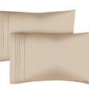 Queen Pillow Cases Set of 2 - Ultra Soft Hotel Quality Pillowcase Covers - Comfy, Cozy & Wrinkle Free - Shrinkage, Stain and Fade Resistant - Machine Washable Pillow Protectors - 2 Piece Set - Cream