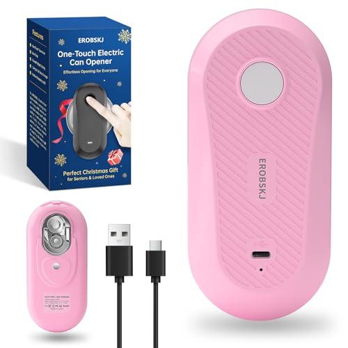 Auto Electric Can Opener, Rechargeable Can Openers for Seniors & Arthritis, One-Touch Automatic Can Opener, Hands-Free, Smooth Edge, Compact, Cordless, Food-Safe Kitchen Gadgets