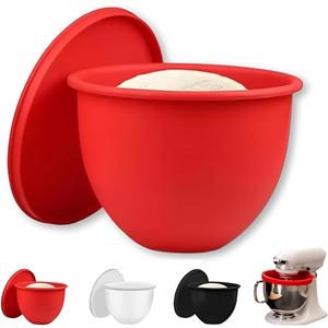 Mixaid Silicone Liners Compatible with Kitchenaid Tilt-Head 5Qt Mixers Silicone Liner Bowls with Lids Mixer Attachments Accessories,KitchenBaking/Dough Storage Container/Replacement Mixers Bowls(3Pcs)