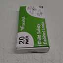 Vmaisi 20 Pack Cabinet Locks Child Safety Latches - Baby Proofing Cabinets Drawers Lock - Upgraded Stronger Adhesive Easy Installation - No Drilling (Standard)