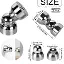 2 Pcs Stainless Steel Magnetic Door Stopper - Heavy Duty Magnetism Door Holder for Bedroom, Bathroom, Kitchen, Home Office