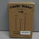 Candlestick Holders, Gold Metal Taper Candle Holders Set of 3, Handmade Heavy Base Brass Vintage Modern Decorative Table Centerpiece for Candlelight Dinner, Fireplace Mantel Wedding Housewarming Dcor