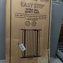Regalo Safety 36 Extra Tall Baby Gate for Doorways & Bottom of Stairs, Pressure Mounted Baby Gate with Door for Babies, Toddlers & Pets, Tested & Safe, American Designed and Owned, Platinum