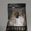 Sofeiyan Caramel Brown Mixed Beige Blonde Hair Extensions 16 inch Clip in Hair Extensions 4PCS Synthetic Fake Hair Soft Natural Hairpiece 140g Curly Thick Blonde Hair Extension for Women