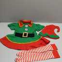 Kephay Christmas Elf Costume for Toddler Baby Boys Girls Santa Costume Outfit Xmas Clothes Top +Pants + Hat Cosplay Outfit (2-3 Years)