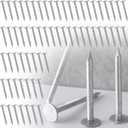 Tandefio 250 Pcs Aluminum Roofing Nails 1-3/4 Inch Aluminum Siding Rustproof Cap Nails to Fasten Asphalt Shingles Roofing Felt Insulation Board Wood Decking Fascia