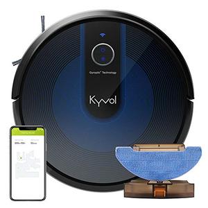 Kyvol Cybovac E31 Robot Vacuum, Sweeping & Mopping Robot Vacuum Cleaner with 2200Pa Suction, Smart Navigation, 150 mins Runtime, Works with Alexa, Self-Charging, Ideal for Pet Hair, Floor and Carpets