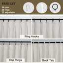 Extra Wide Natural Pinch Pleated Curtains 84 Inches Long 2 Panels, Faux Linen Thick Textured Window Curtains, Light Filtering Farmhouse Drapes for Patio Sliding Glass Door, 2x60Wx84L Inches