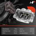 A-Premium Disc Brake Caliper Assembly with Bracket Compatible with Select Ford Models - For F-250 Super Duty/F-350 Super Duty 2005 2006 2007, 5.4/6.0L/6.8L - Rear Driver and Passenger Side, 2-PC Set