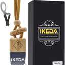 Ikeda Car Air Freshener: Hanging Car Smell Air Freshener | 10ml Hanging Car Perfume | Long Lasting Fragrance | Strong Scents Diffuser for Auto Home (New Car|Square)