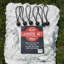 Velocity Lacrosse Net – 4mm Lightweight Backyard Replacement Lacrosse Goal Net, Fits All 6′×6′ Goals, 1000D High-Strength Polyester, Weatherproof & UV-Resistant – White