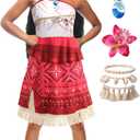 Princess Costume with Accesories for Women,Ocean Princess Dress for Adults,Halloween Costume Party Dress Up (Medium)
