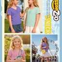 LessonZoo 3 Pack Girls Short Sleeve Tops, 3-Color Set, 11-12 Years