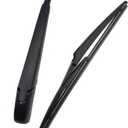 Rear Wiper Arm Blade Set Replacement for Toyota Highlander 2008-2019/ Matrix 2009-2013 / RAV4 2006-2012 / Prius V 2012-2017, Rear Windshield Wiper Arm & Wiper Blade, Replacement OEM: 8524142070