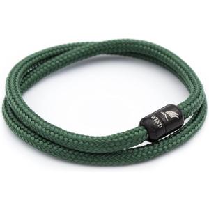 Wind Passion - Mens Bracelet, Durable Rope Wristband for Men, Versatile Pulseras Para Hombres - Waterproof, Magnetic Clasp, Ideal for Outdoor & Fashion (Large ( Wrist size: 6.30 - 7.08 inch ), Black Magnet - Green Bay)