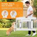 NEWBULIG 24 Inch 4 Panels Dog Playpen, Plastic Pet Play Pen Fence