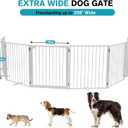 Snagle Paw Free Standing Dog Gate, 208" W x 30" H, 8 Panels, White