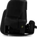 MegaGear MG1877 Ever Ready Leather Camera Case compatible with Nikon Coolpix P950 - Black