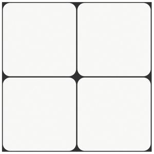 MORCART Peel and Stick Floor Tile, Vinyl Flooring Self Adhesive DIY: White Black Outline Square 8" x 8" 20 PCS Waterproof and Removable Tile Sticker for Kitchen, Bathroom, Staircase FT-1010