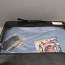 LINGVIDO Car Seat Covers Full Set (5 Seats) - Premium Perforated Nappa Leather, Waterproof Shield, Omni-Adapt Fit SUVs Sedans, Ultimate Family & Pet Protection (Black & Blue)