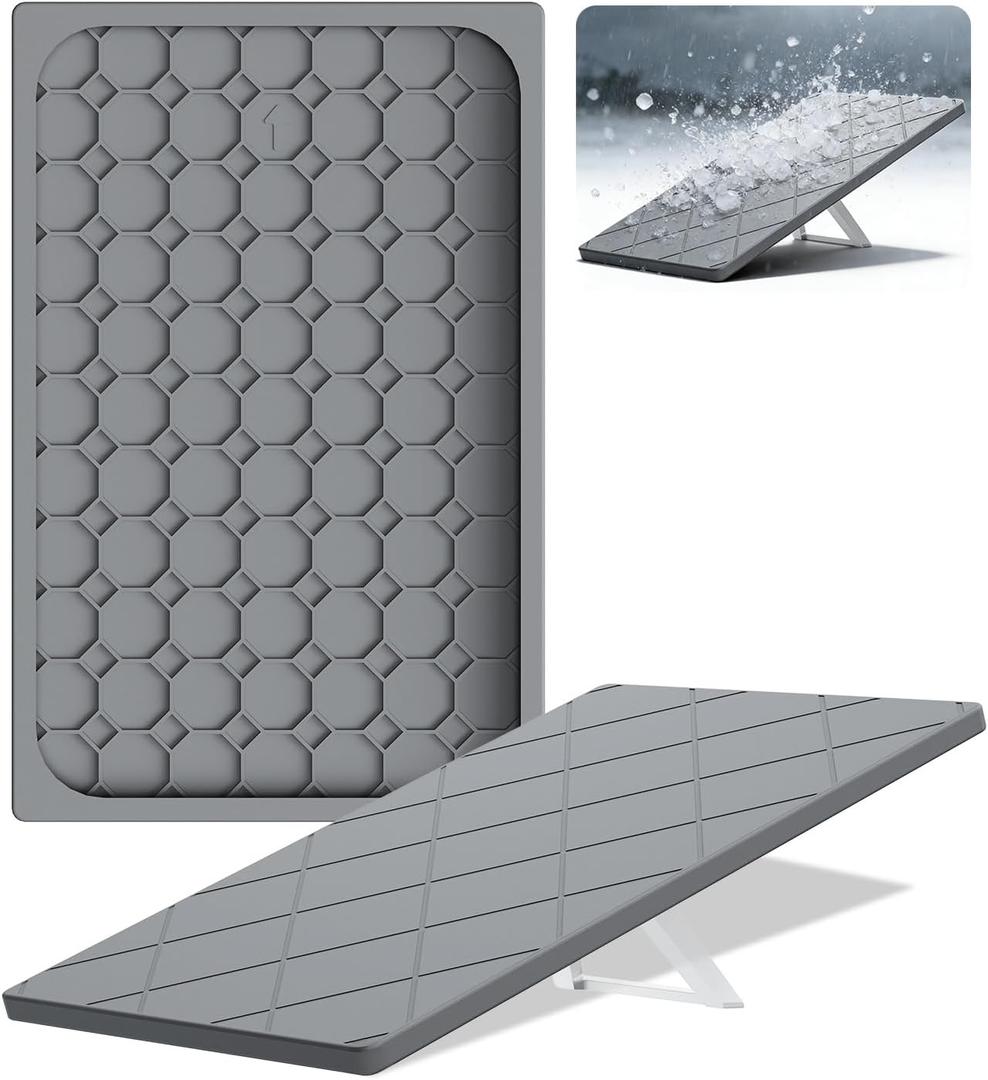 Compatible with Starlink Gen 3 Protective Cover Case, Silicone Case for Standard Gen 3, Anti Hail Protector Cover for Satellite Dish Shockproof Waterproof Protection for Roof, RV(Grey)