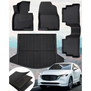 4PCs for Mazda CX5 CX-5 2025 2024 2023 2022 2021 2020 2019 2018 2017 Floor Mats & Cargo Liner, All Weather Protection for CX5 CX-5 Floor Mats, for Mazda CX5 CX-5 Accessories