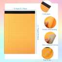 Gueevin 12 Pcs 8.5'' x 11'' Colored Legal Pads Letter Size 40 Sheets Per Notepads Micro Perforated Notebook Writing Pad for School, College, Office, Business(Colorful,Lined)