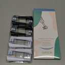 6 Pcs IO Replacement Heads Compatible with Oral B IO 2/3/4/5/6/7/8/9/10/Deep Clean Series Electric Toothbrushs, Toothbrush Heads with Medium Bristles Compatible with Oral B IO (Black/White)