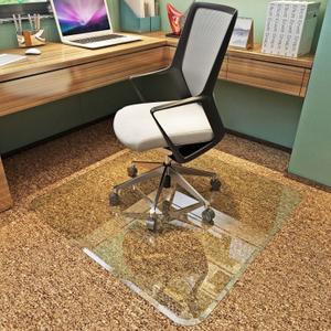 Exclusive Beveled Edge Glass Chair Mat for a Smooth Glide and Easy Roll On/Off by Clearly Innovative, Ultimate Office Chair Mat for Carpet or Hardwood Floor, 36x46 (36" by 46", Clear (Standard Clear))