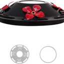 Hummingbird Feeder Bottom Base Replacement Part Without Saucer - ONLY Metal Cover - No Nectar Basin - Compatible with Handmade Blown Glass Bottle Base