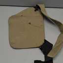 Sling Crossbody Bags Anti-thief Slim Personal Flex Bag Safe Purse Bags for Women Men Waterproof (Khaki, Right)