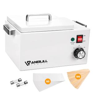Anbull 5.5lb Professional Single Wax Warmer, Electric Lagre 2.5L Wax Heater Pot for Hair Removal with 20-120 Temperature Control, Paraffin Hot Facial Skin SPA Equipment