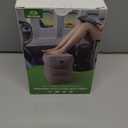 JefDiee Inflatable Foot Rest Pillow, Kids Airplane Bed, Adjustable 3 Layers Height Leg Rest Pillow, Airplane Travel Essentials Great for Office, Home, Trains, Cars (Grey)