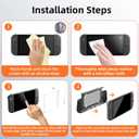 Case Set for Switch 2 Case, Switch 2 Grip Accessories, Includes 1 Protective Case with Clear PC Back and TPU Ergonomic Grip, 2 9H Tempered Glass Screen Protectors, 8 Joycon Caps, and 8 Dust Plugs