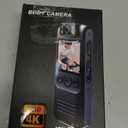 SixBondsCam 4K Body Camera with Audio and Video Recording, 128GB Mini Wearable Cam with Magnetic Lanyard, Body Worn Camera for Travel, Cycling, Work Security, Police Law Enforcement