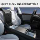 YONZEE 3PCS Center Console Organizer Tray for Tesla Model Y(2020-2024),Model 3(2020-2023) Accessories,with Armrest Hidden Upgrade Center Console Organizer