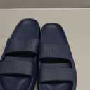 shevalues Orthopedic Slide Sandals for Women with Arch Support Pillow Soft Recovery Slip on Sandals Lightweight Summer Cloud Slippers for Plantar Fasciitis (9.5-10, Dark Blue)