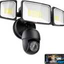 Onforu Floodlight Camera Outdoor, 2K HD Security Flood Light Cam Wired, 360 Coverage AI Detection & Auto Tracking, 55W 5500LM Motion-Activated Flood Lighting Camera, Color Night Vision, 2-Way Audio (Black)