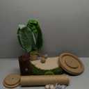 Cat Scratching Post 35'' Tall Cat Scratcher Tree Tower Scratching Posts for Indoor Cats with Cat Toy Mouse Hole and Interactive Wooden Ball for Kittens Adults Cats