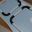 Lap Desk with Storage Drawer, Cup and Tablet Holder, Bed Tray Table, Foldable Laptop Desk, Laptop Stand for Working, Writing, Gaming and Drawing (23.6", Blue)