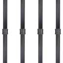 MUZIK 4 Pack Industrial Pipe Table Leg Set, Iron Base Legs for Coffee & End Tables, Desks, Nightstand - Custom Vintage Tables and Furniture Decorations (26  1 inch)